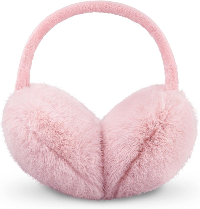 YATANAM Ear Muffs for Women Faux Fur Winter Girls Earmuffs Fluffy Adjustable Ear Warmers Cute Ear Covers - Image 1